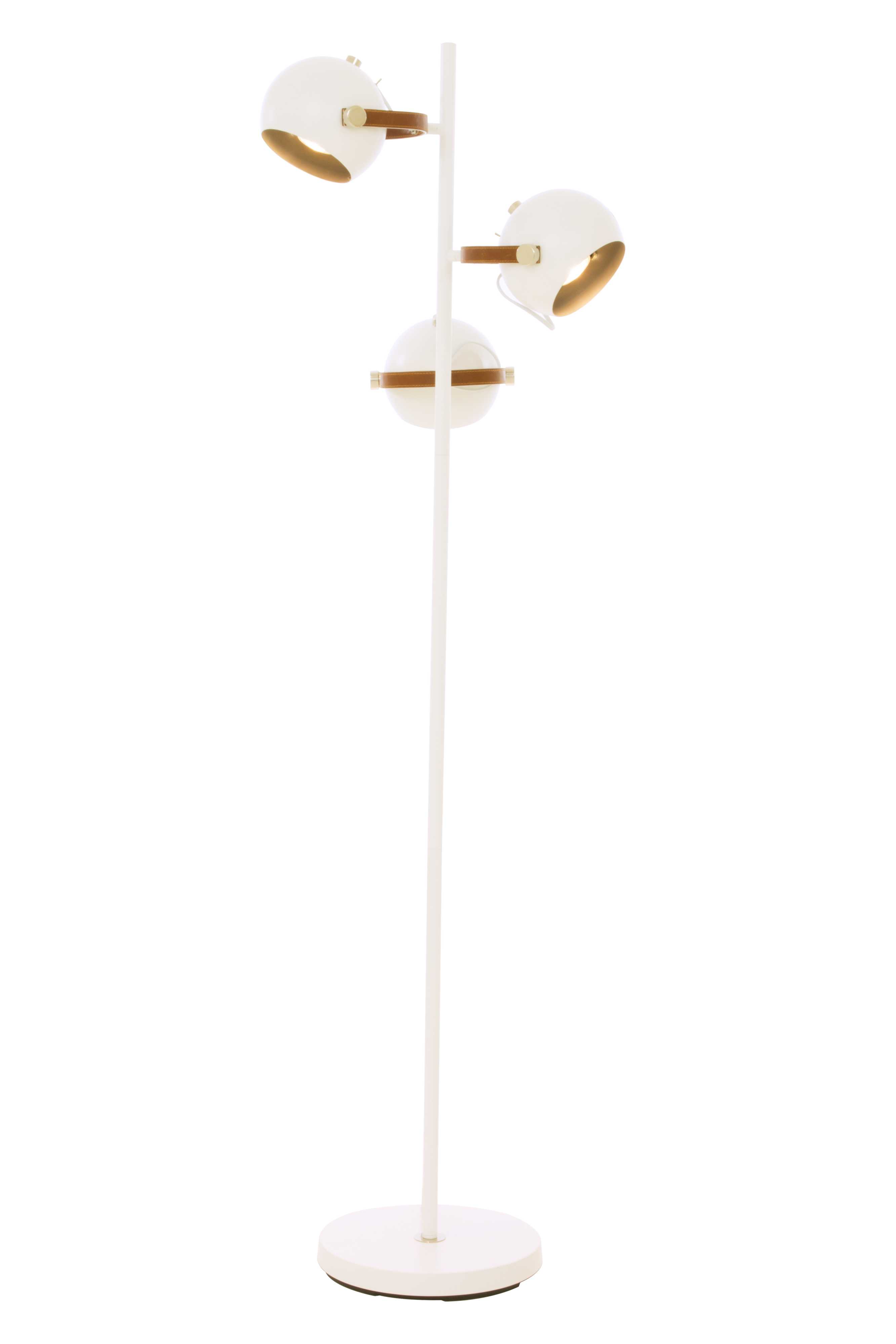Aneta Lighting - BOW GULVLAMPE 3 LYS HVIT