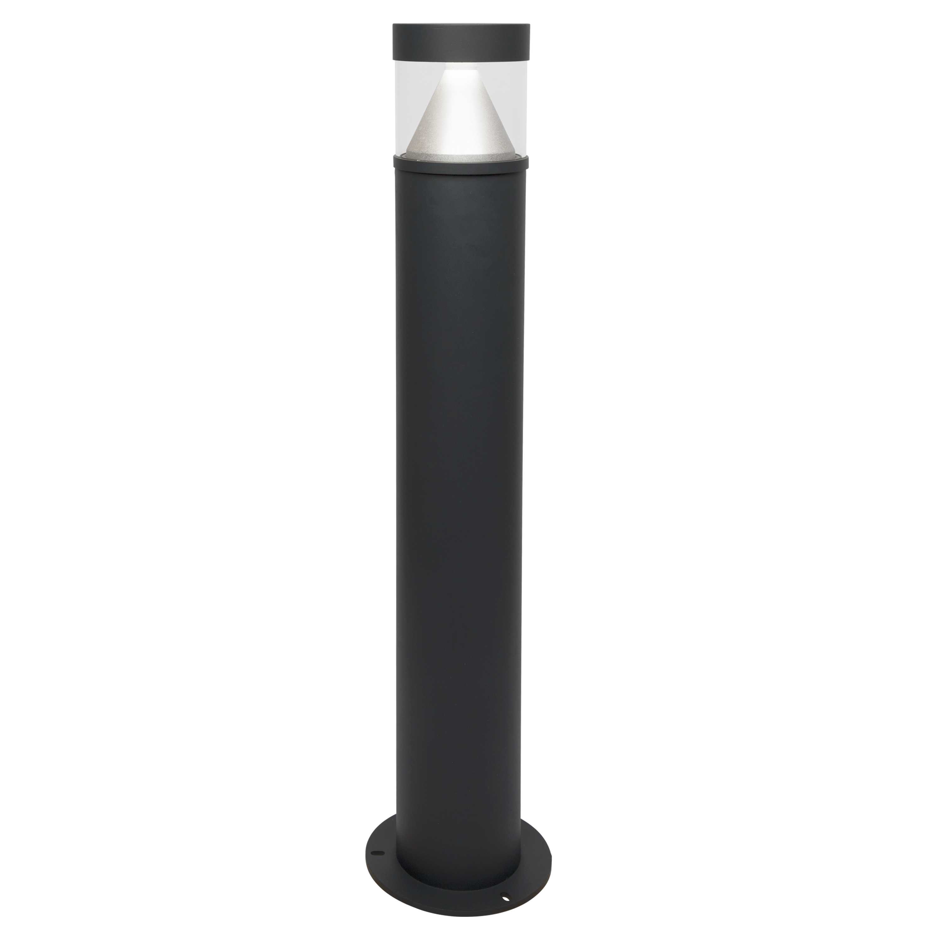 Hide-a-lite - Milo Pillar Antrasitt 4000K, 400lm, 150° spredn. 7,7W, IP65, H:750mm. Integr. Driver.