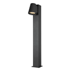 Hide-a-lite - Cone Pillar Antrasitt 3000K, 240lm, 2-trinns DIP-dim. 3W, IP54, IK09. Inkl. innstøpingssett.