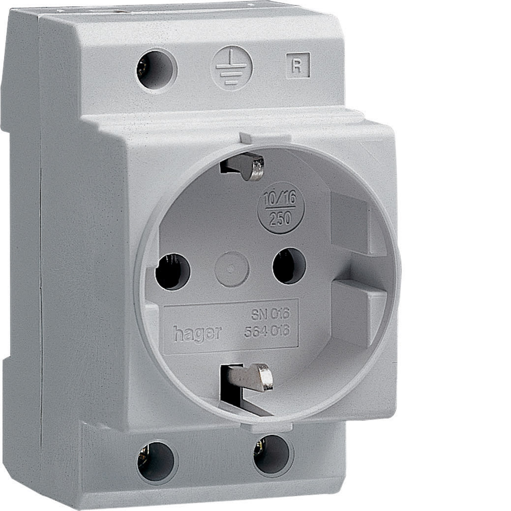 Hager - ENKEL STIKKONTAKT 2x16A+j