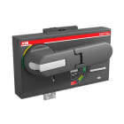ABB Electrification - Dreiehåndtak på bryter front (RHD), for XT7, Fast/Uttrekkbar bryter, Stand. grå, m/ 2 låsemuligheter