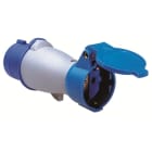 Hauge - IPS OA 216-6 OVERGANGSADAPTER RUNDSTIFT TIL SCHUKO IP44