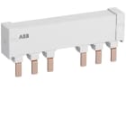 ABB Electrification - PS2-2-2-125 3-fas samleskinne for 2 MS165 med 2stk hjelpekontakt/signalkontakt, Ie=125A