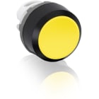 ABB Electrification - Trykknapp Impuls Gul m/lav front u/holder og kontaktblokk
