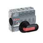 ABB Electrification - Lastskillebryter, OT160G04P, 4P, 400V, 160A, Sort pistolhåndtak og aksling