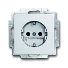ABB Electrification - Impressivo innfelt enkel stikkontakt med NATTLYS Aluminium