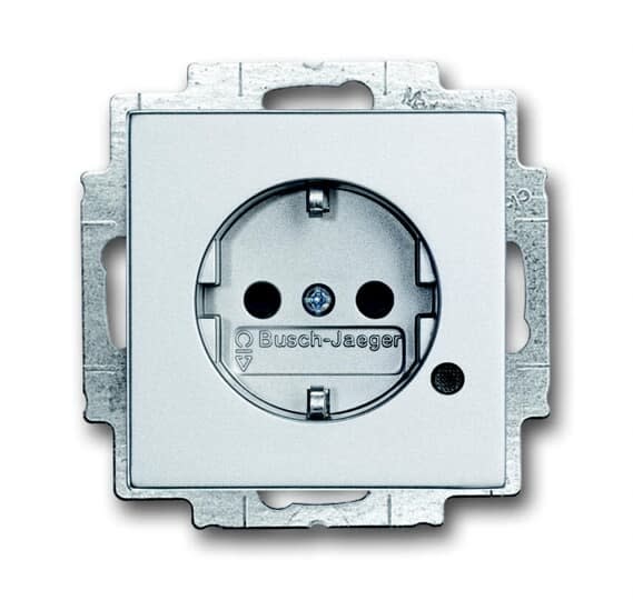 ABB Electrification - Enk.stikk,m/j,kont lys,Imp,alu