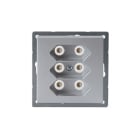 ABB Electrification - Impressivo innfelt EURO stikkontakt 3-VEIS Aluminium