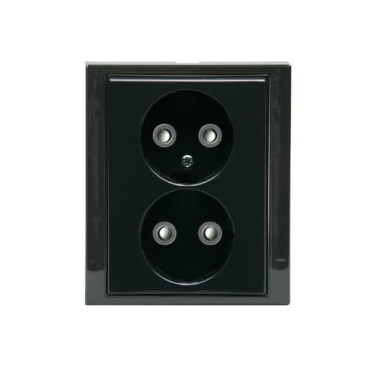ABB Electrification - Impressivo innfelt dobbel stikkontakt uten JORD ANT