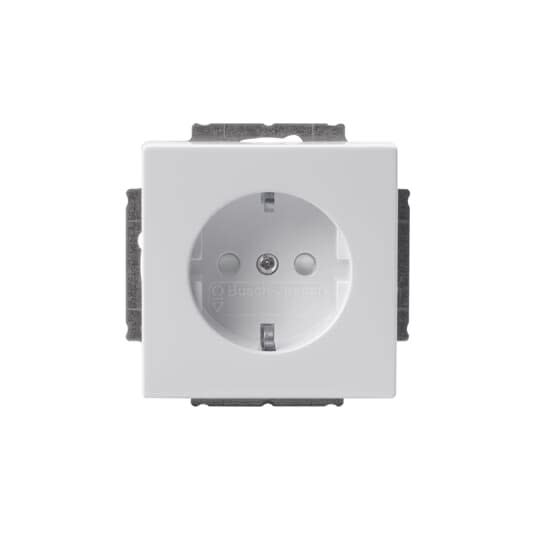 ABB Electrification - Impressivo innfelt enkel stikkontakt uten ramme Hvit