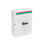 ABB Electrification - OT315KFCC6T , 6P,400V, 160kW, 315A plast kapsling IP65 Sort pistolhåndtak, 4NO+2NC