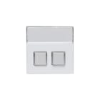 ABB Electrification - Impressivo Signal sentral plate 2-KN. Hvit