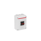 Hauge - Sikkerhetsbryter, OTP25T3M, 3P, 400V, 30A, 15kW, Plastkapsling, IP65, Sort vrihåndtak, 1NO