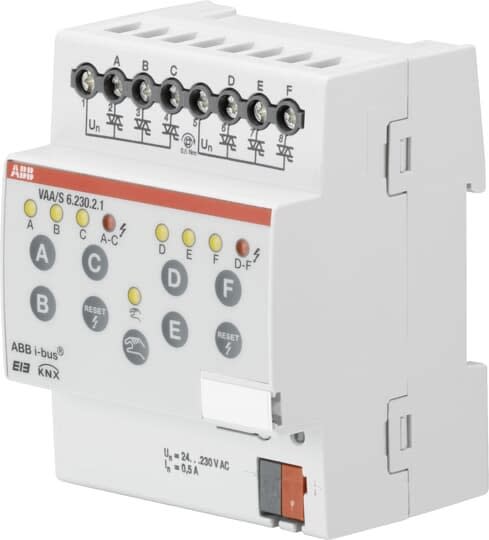 ABB Electrification - VAA/S 6.230.2.1, Thermoshunt akt. 6-kan. 230V