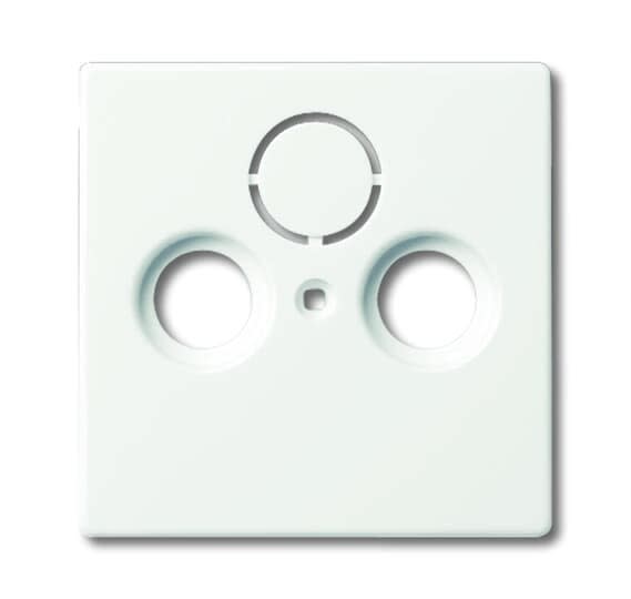 ABB Electrification - SENTRAL PLATE TV/R/SAT HVIT MATT