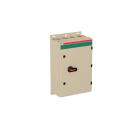 ABB Electrification - Sikkerhetsbryter, OT160EVTRR3TZ, 3P, 400V, 160A, 80kW, Stålkapsl, IP65, Sort pistolh, 2NO+1NC, EMC