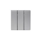 ABB Electrification - Impressivo bryter vippe 1+1+1 Aluminium