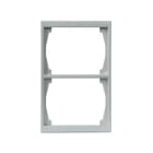 ABB Electrification - Impressivo ramme 2-hull 100MM Aluminium