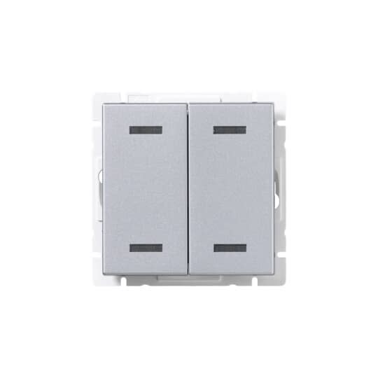 ABB Electrification - Impressivo impulsbryter 4 knapper Aluminium