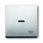 ABB Electrification - BRYTER VIPPE MED LYS.SYMBOL PURE STEEL