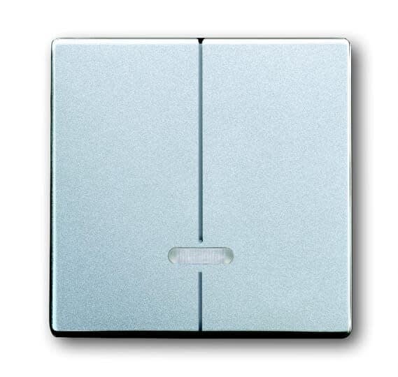 ABB Electrification - Impressivo front  dobbel dimmer Aluminium