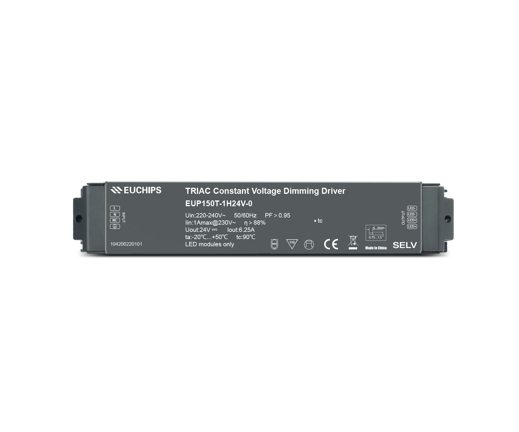 Vanpee - LED Driver 24V 150W Faseavs.