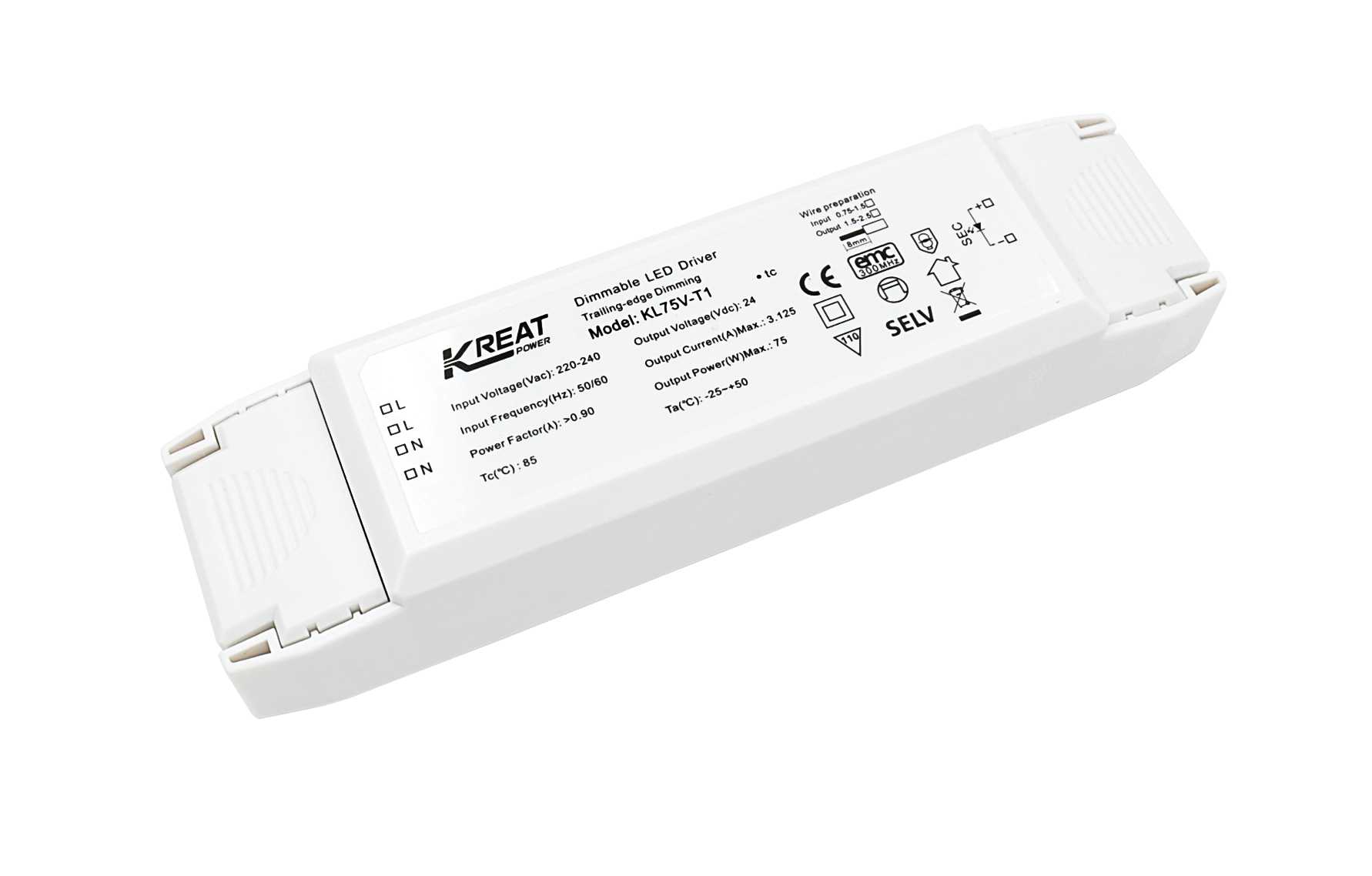 Vanpee - LED DRIVER 24V 75W DIMBAR