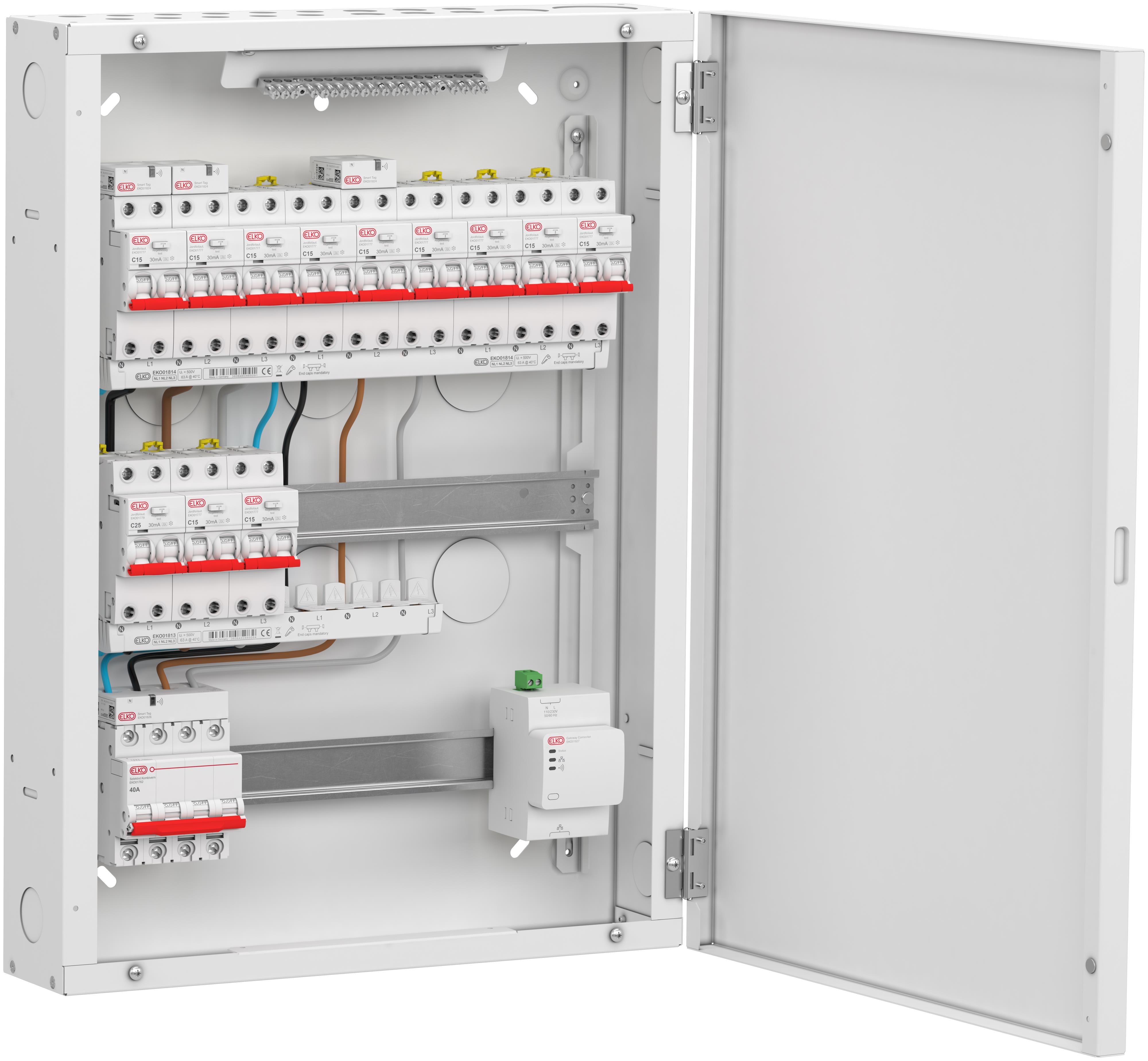 ELKO - Smartskap Påvegg TN 4P 40A 12K