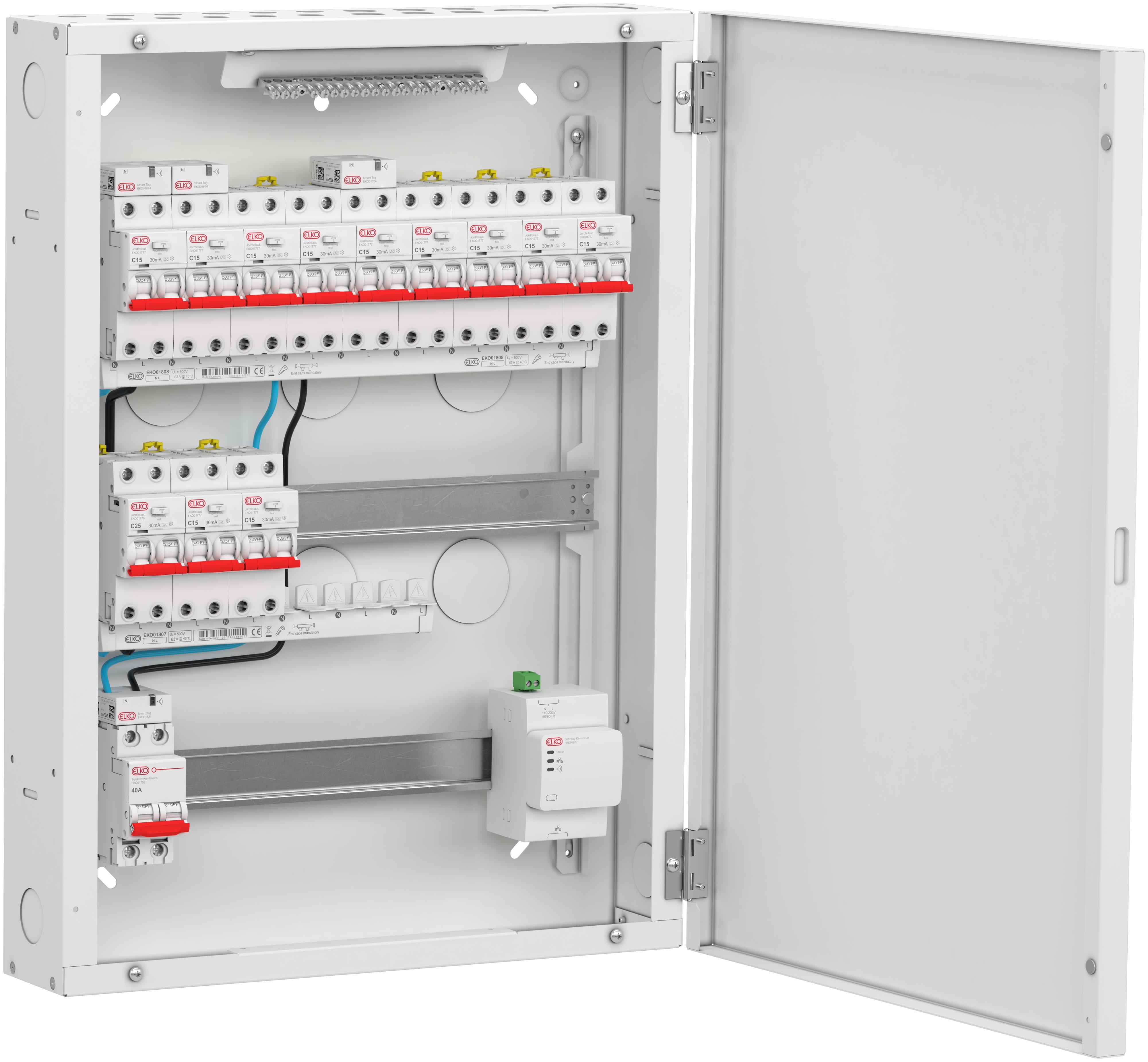 ELKO - Smartskap Påvegg TN 2P 40A 12K