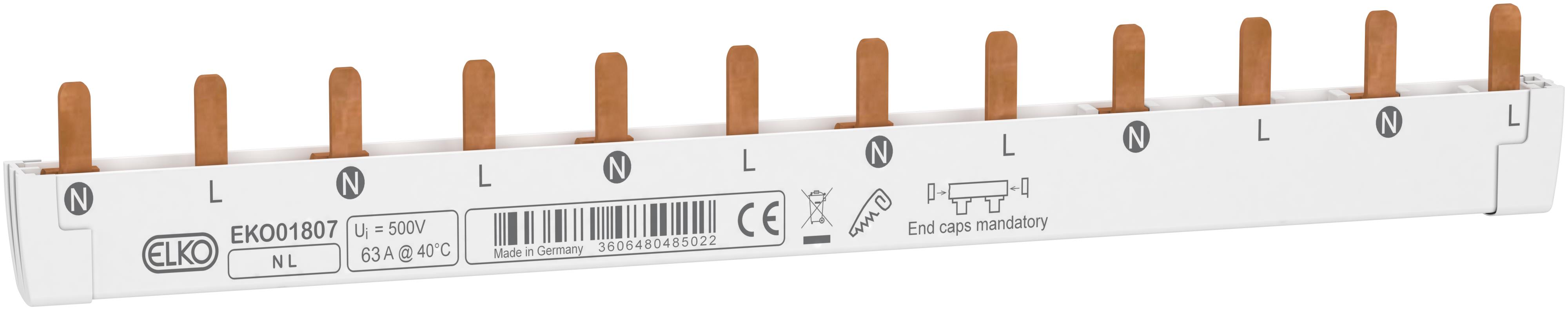 ELKO - Samleskinne 12M N-L1