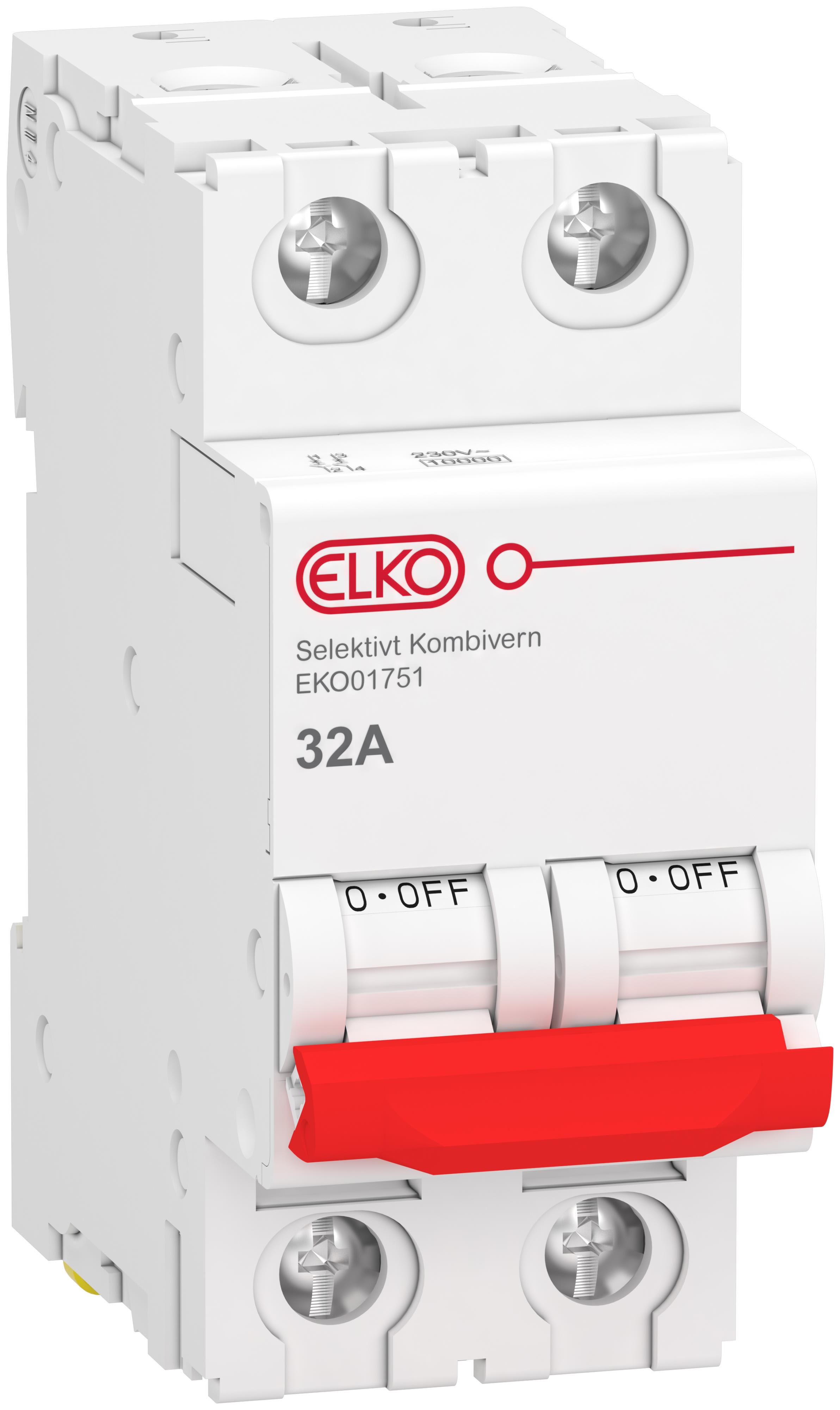 ELKO - Selektivt Kombivern OV 2P 32A