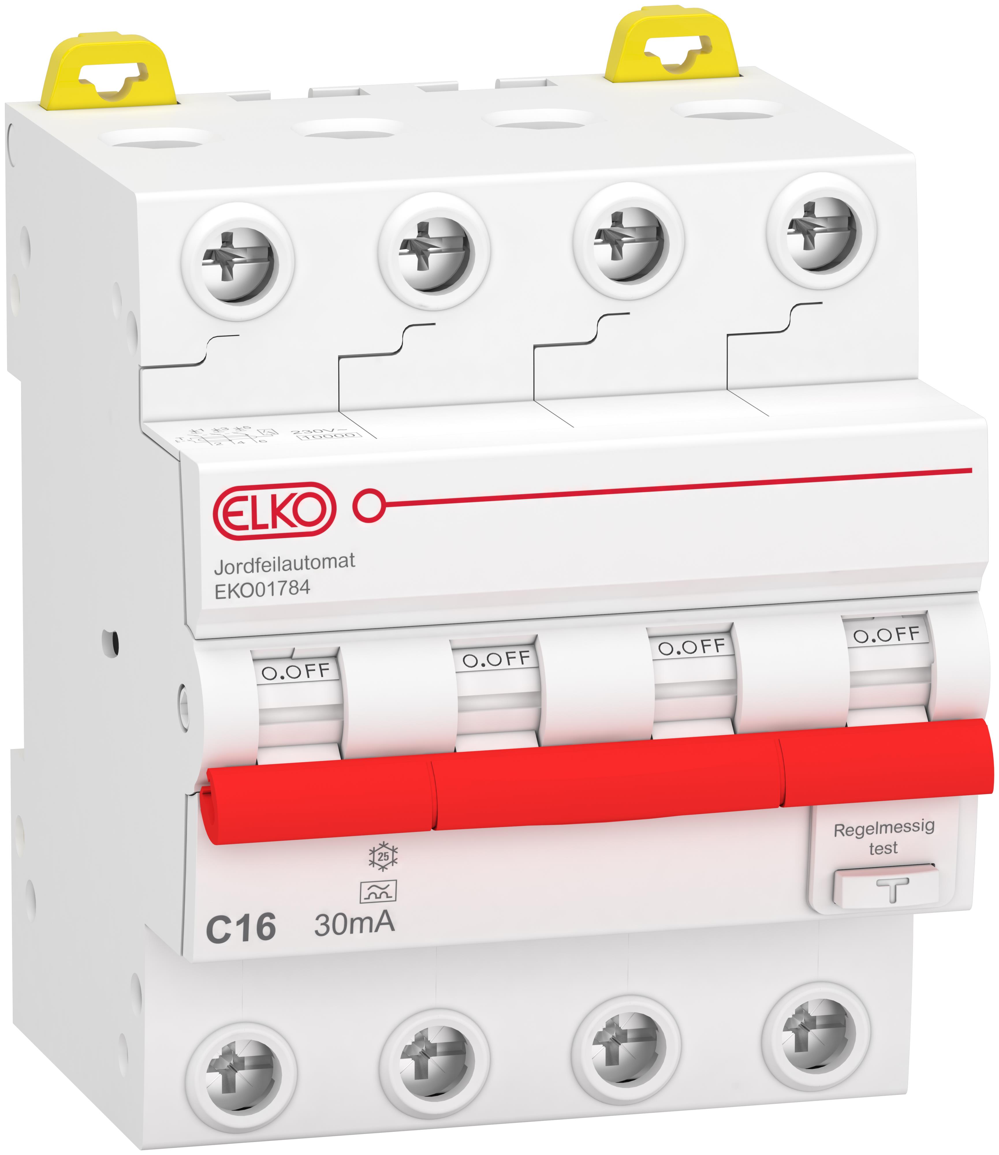 ELKO - Jordfeilautomat 4P C 16A