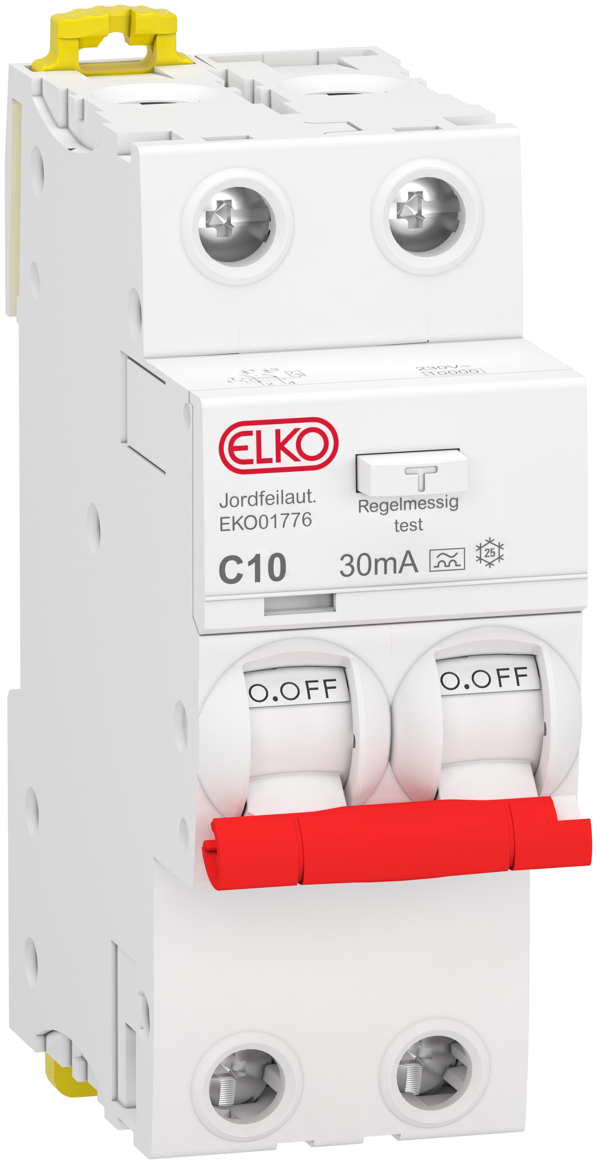 ELKO - Jordfeilautomat 2P C 10A