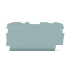 WAGO - Ende- og mellomliggende plate 0,7 mm tykk, grå