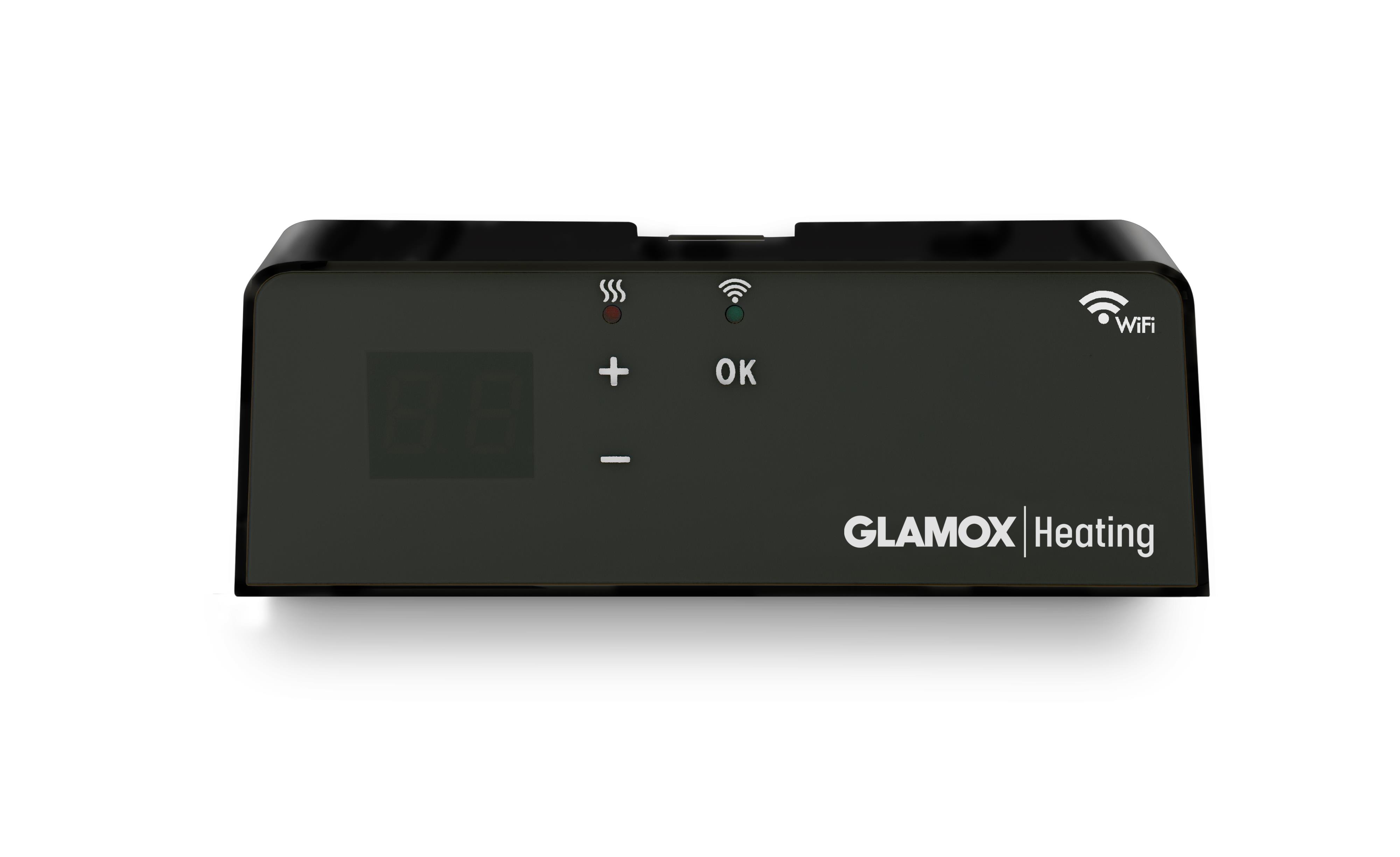 Glamox - Glamox H40/H60 WT/B Sort Wifi Plugin termostat Bluetooth