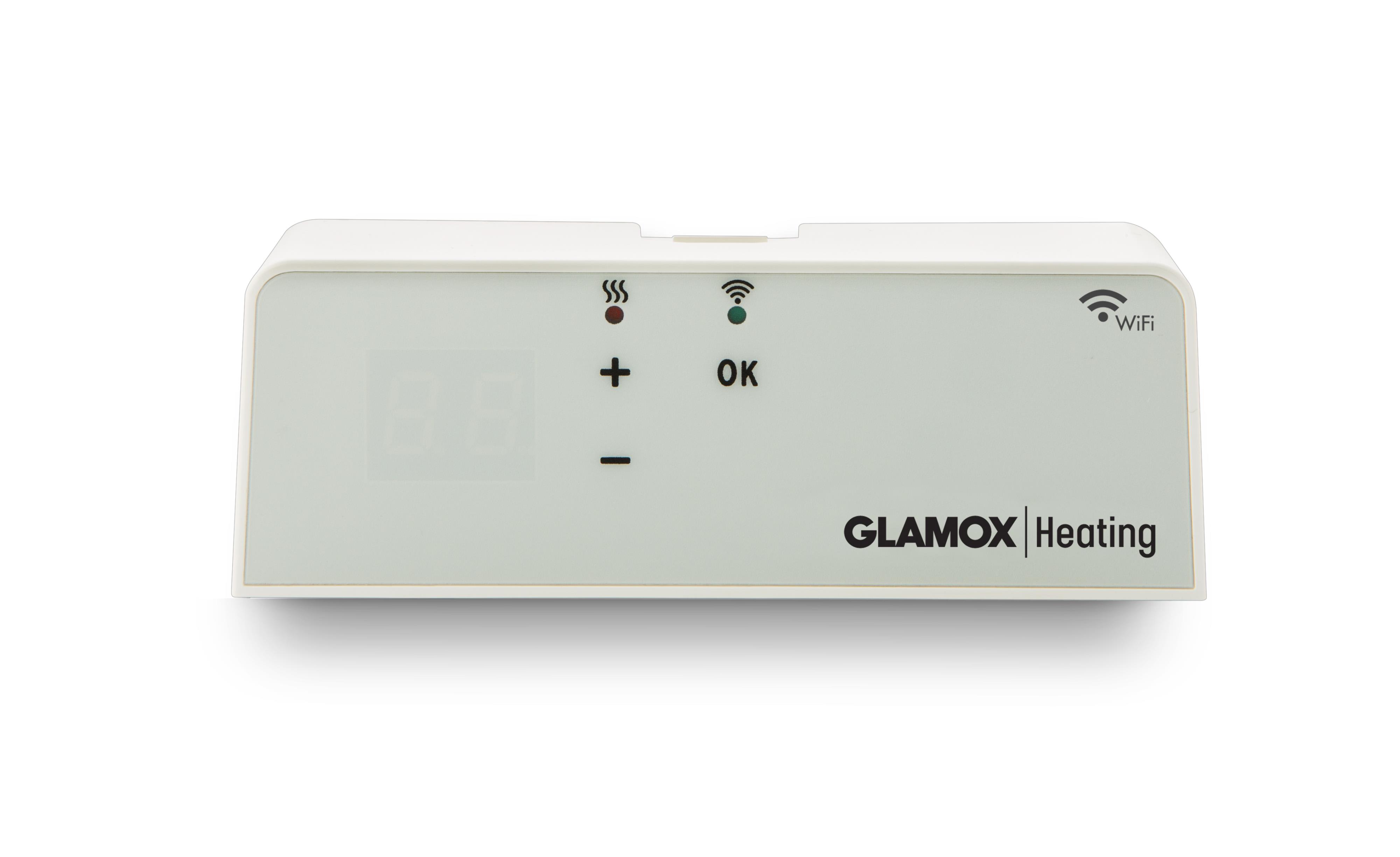 Glamox - Glamox H40/H60 WT/B Hvit Wifi Plugin termostat Bluetooth