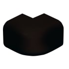 Grøntklima AS - Utvendig bend, 80 x 60mm sort, til Standard & Artic