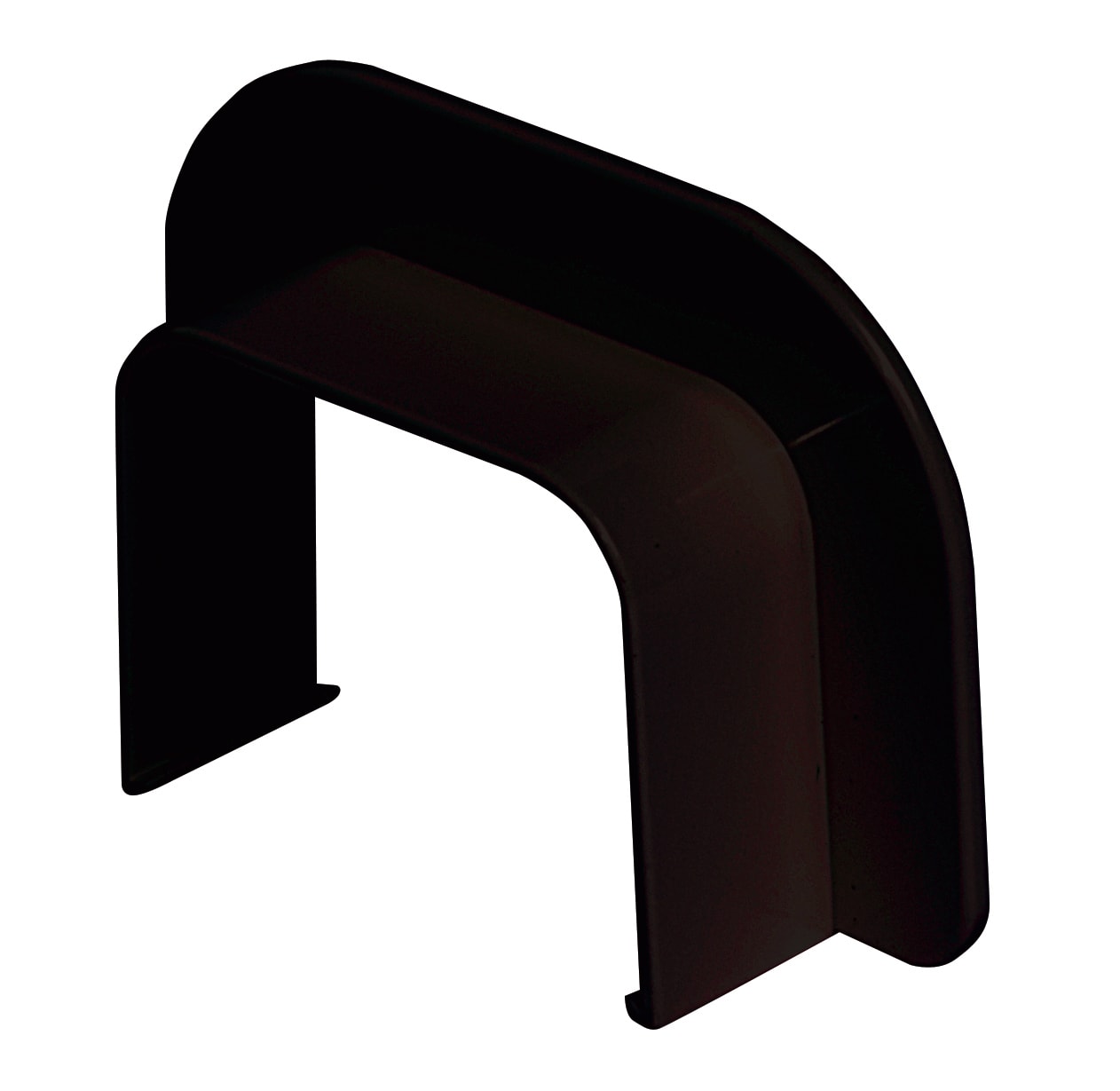 Grøntklima AS - Veggmuffe, kanal, 80 x 60mm sort, til Standard & Artic