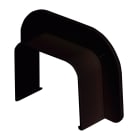 Grøntklima AS - Veggmuffe, kanal, 80 x 60mm sort, til Standard & Artic