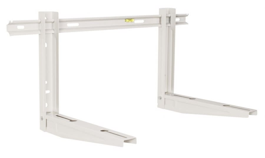 Grøntklima AS - Veggkonsoll, 120-2P hvit, 120kg, skinne og vater