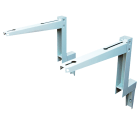 Grøntklima AS - Veggbrakett, ZJ480-1 lav mur, 50kg, hvit, sett/2pk