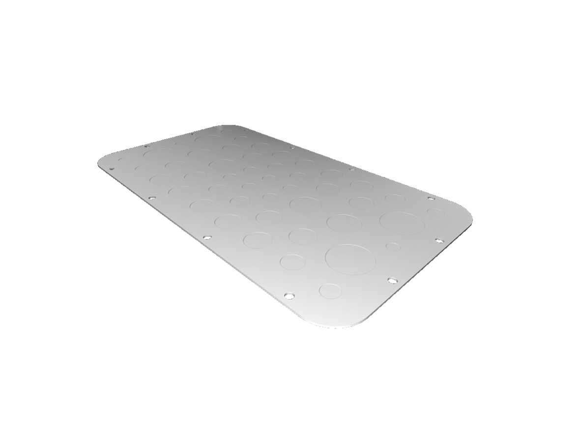 Rittal - Metallflens AX knockout st 6