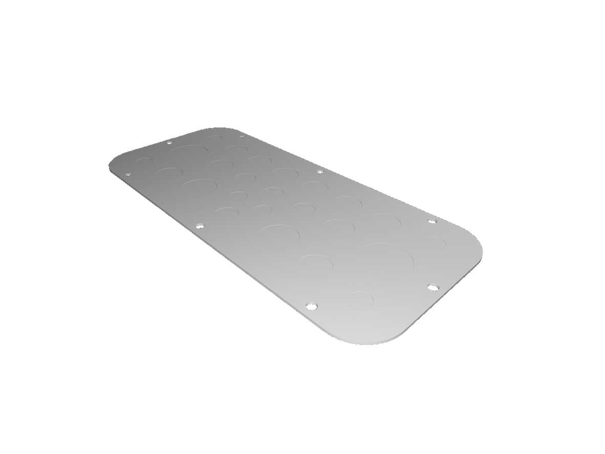 Rittal - Metallflens AX knockout st 2