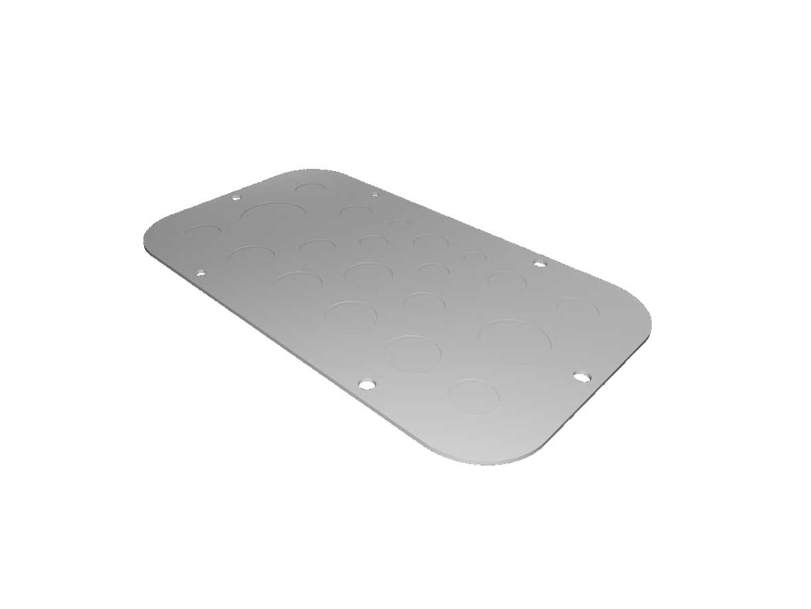 Rittal - Metallflens AX knockout st 1