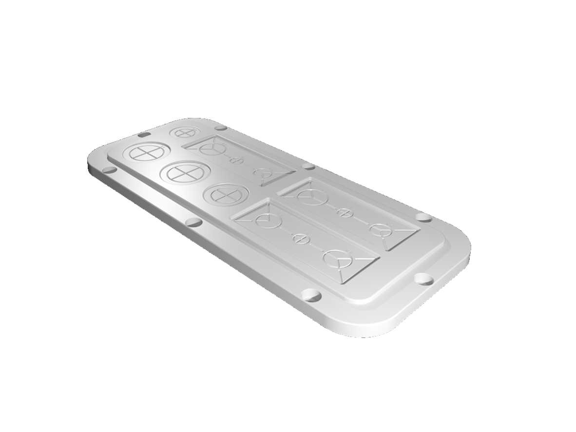 Rittal - Plastflens AX str 2 modul