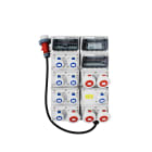 Mennekes - Uttakssentral 8 CE 230V, 5 CEE 400V, IP67, 1 m 63A tilførselskabel