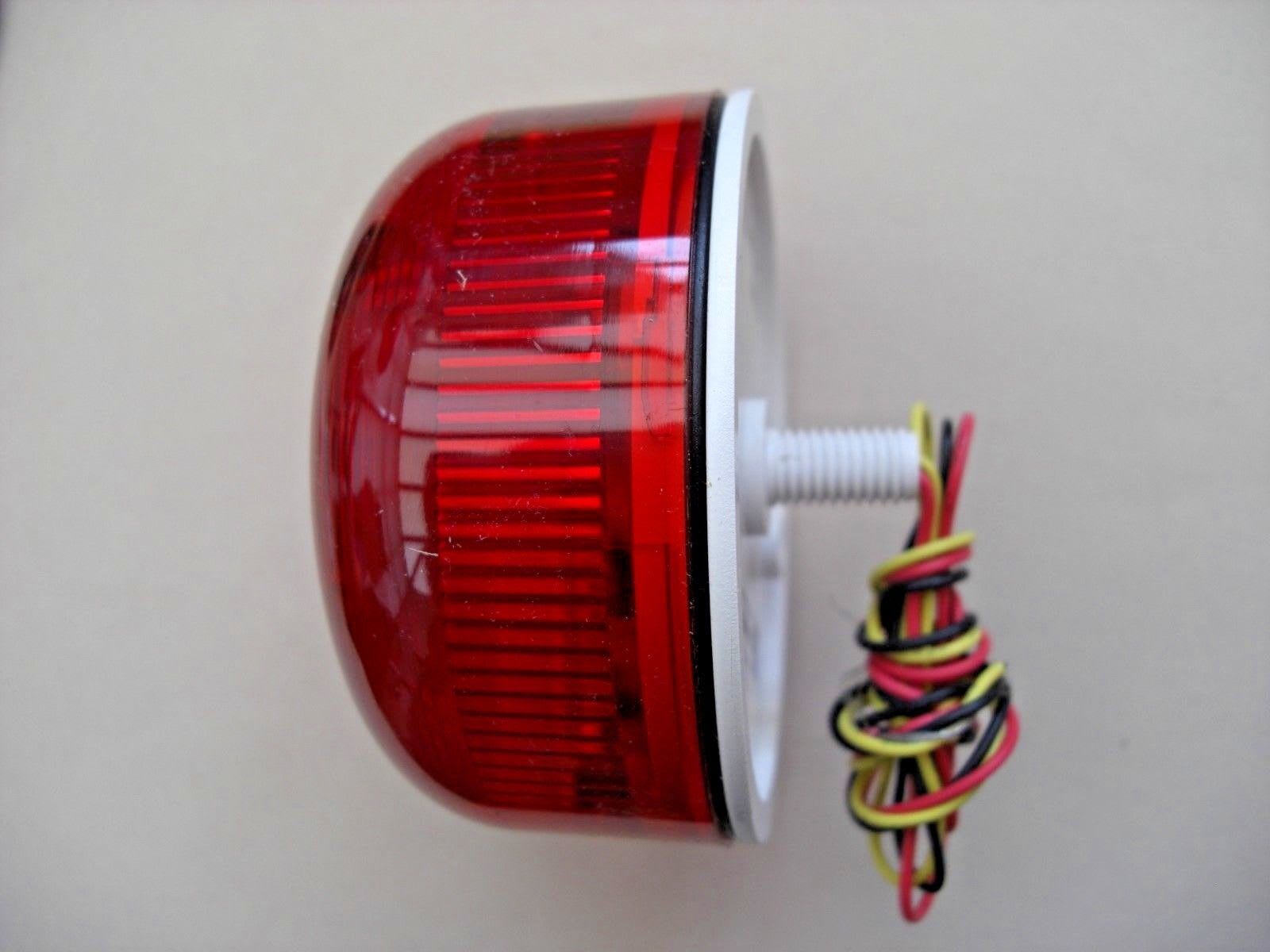 Klaxon - KLAXON FLASHGUARD UL B. LYS 12/24VDC/115/70MA, 2W, RØD, XENO