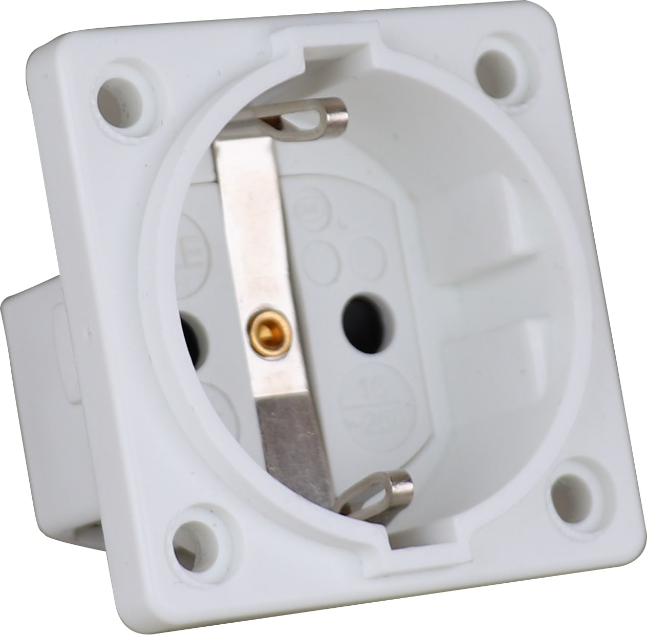 Stansefabrikken Products - Schuko uttak panelmont. hvit