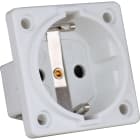 Stansefabrikken Products - Schuko uttak panelmont. hvit