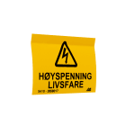 Melbye - Skilt Høyspenning livsfare, selvklebende S410 85x60mm